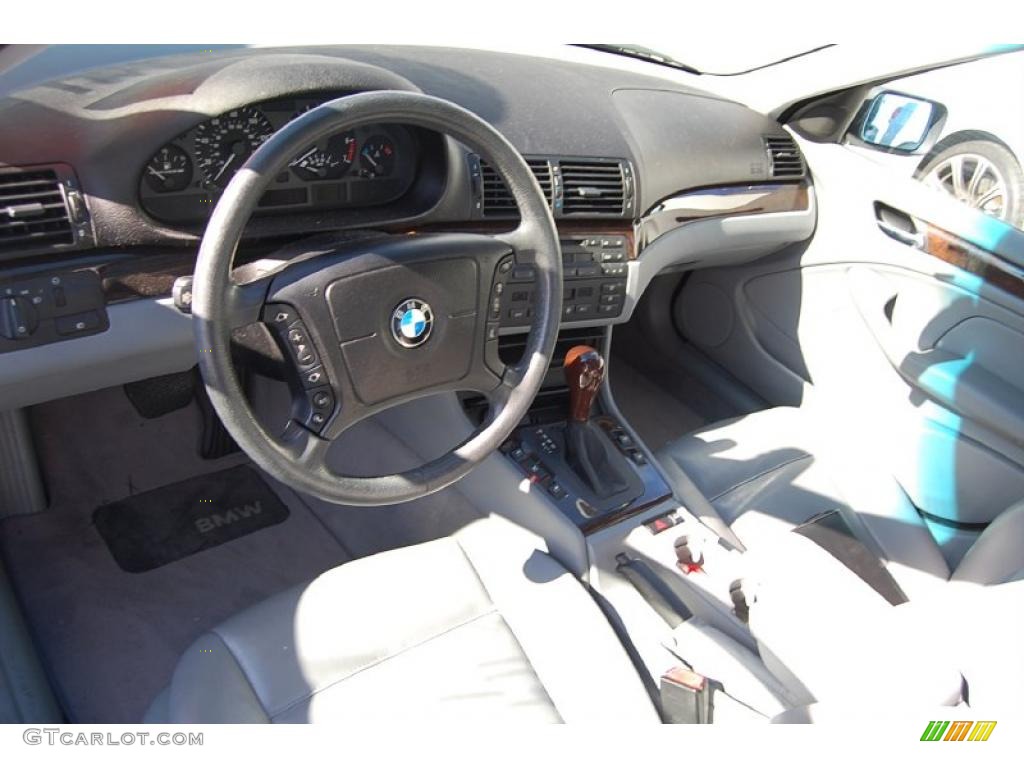 2000 3 Series 323i Sedan - Titanium Silver Metallic / Grey photo #4