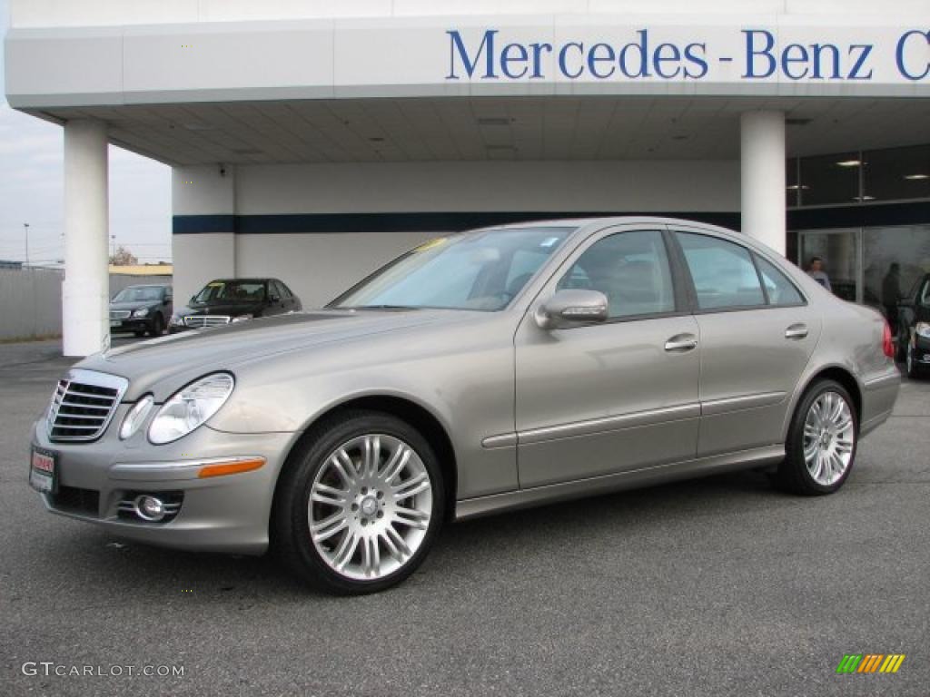 2008 E 350 4Matic Sedan - Pewter Metallic / Cashmere photo #1