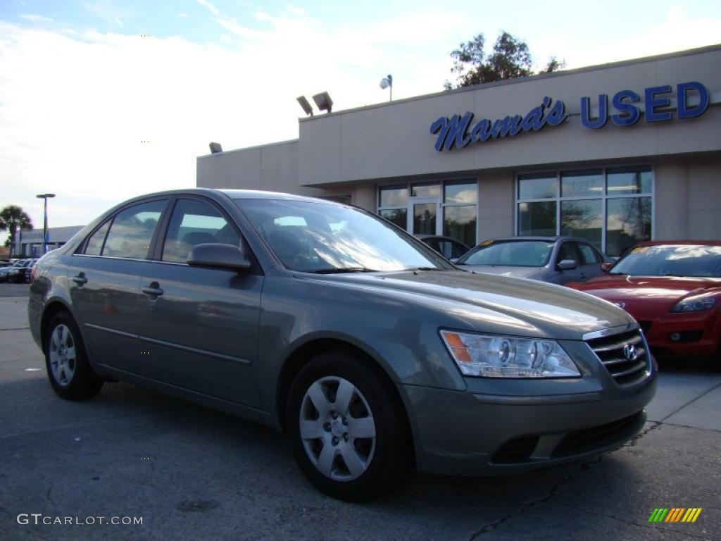 2009 Sonata GLS V6 - Natural Khaki Green / Camel photo #2