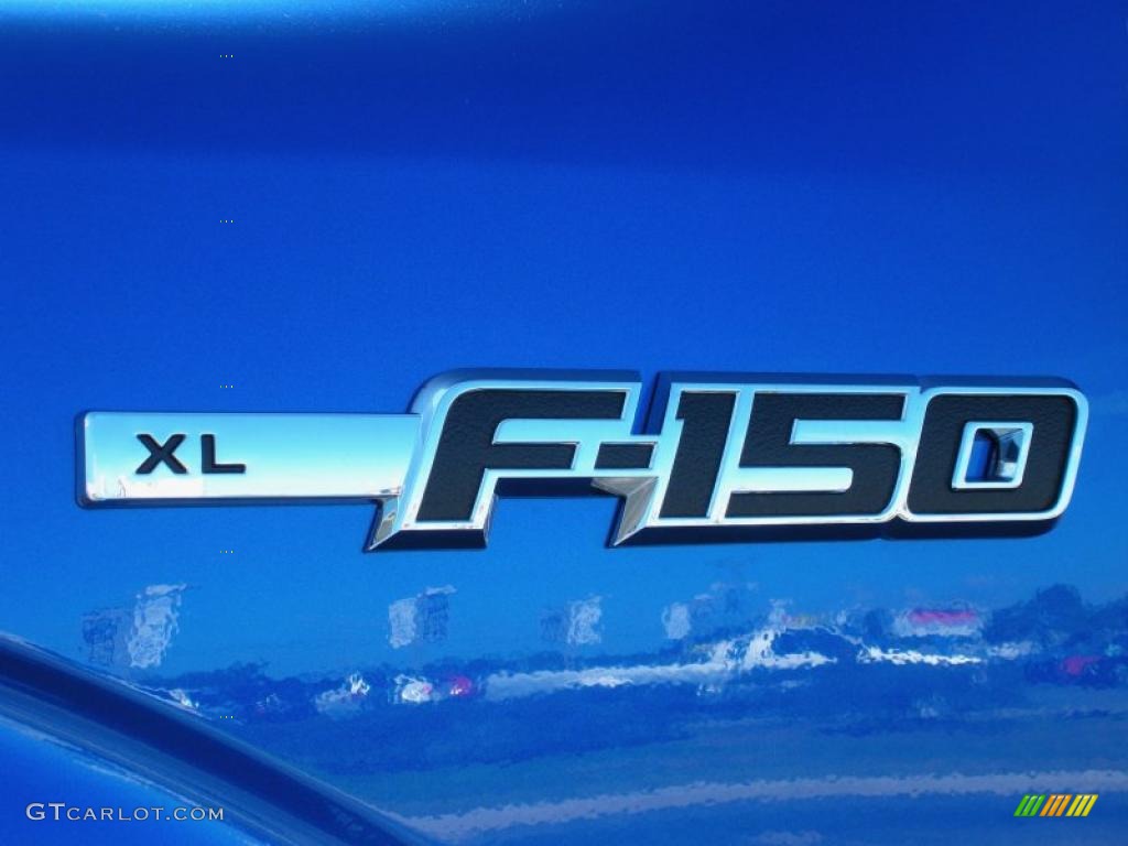 2010 F150 XL Regular Cab - Blue Flame Metallic / Medium Stone photo #4