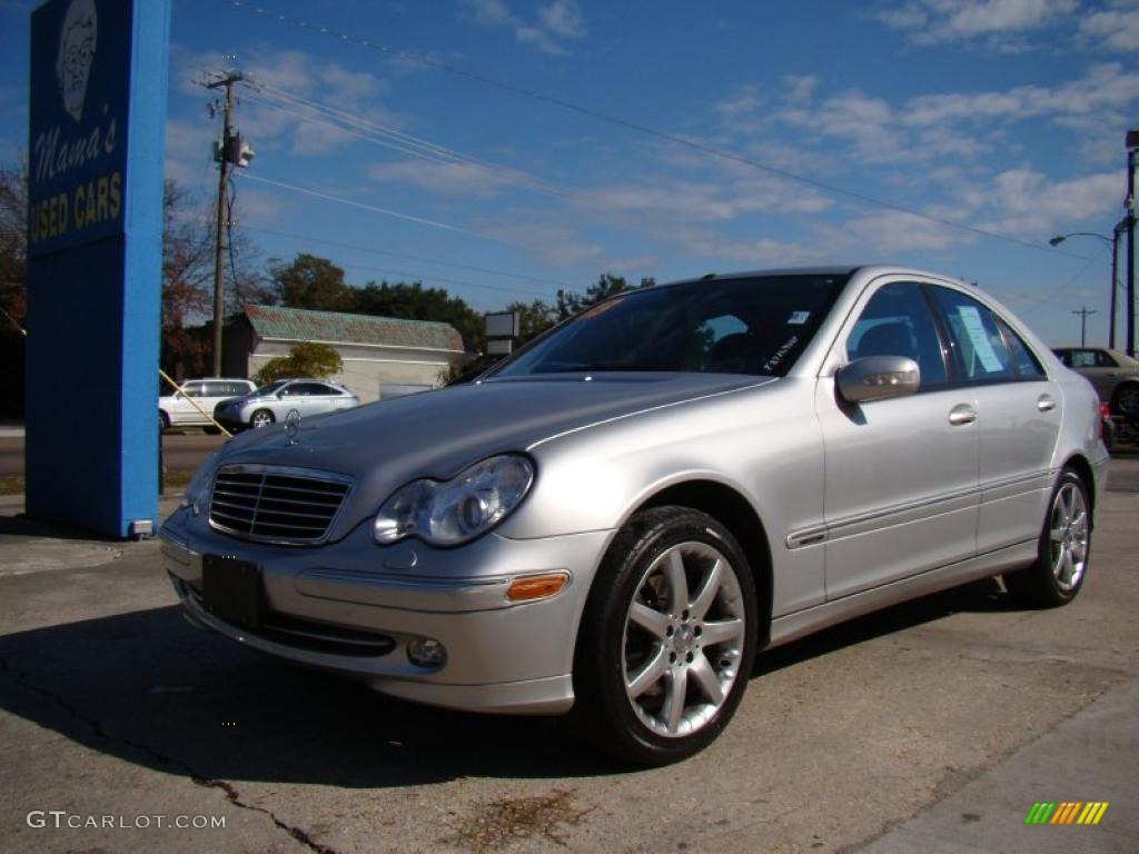 Brilliant Silver Metallic 2003 Mercedes-Benz C 320 4Matic Sport Sedan Exterior Photo #40412516