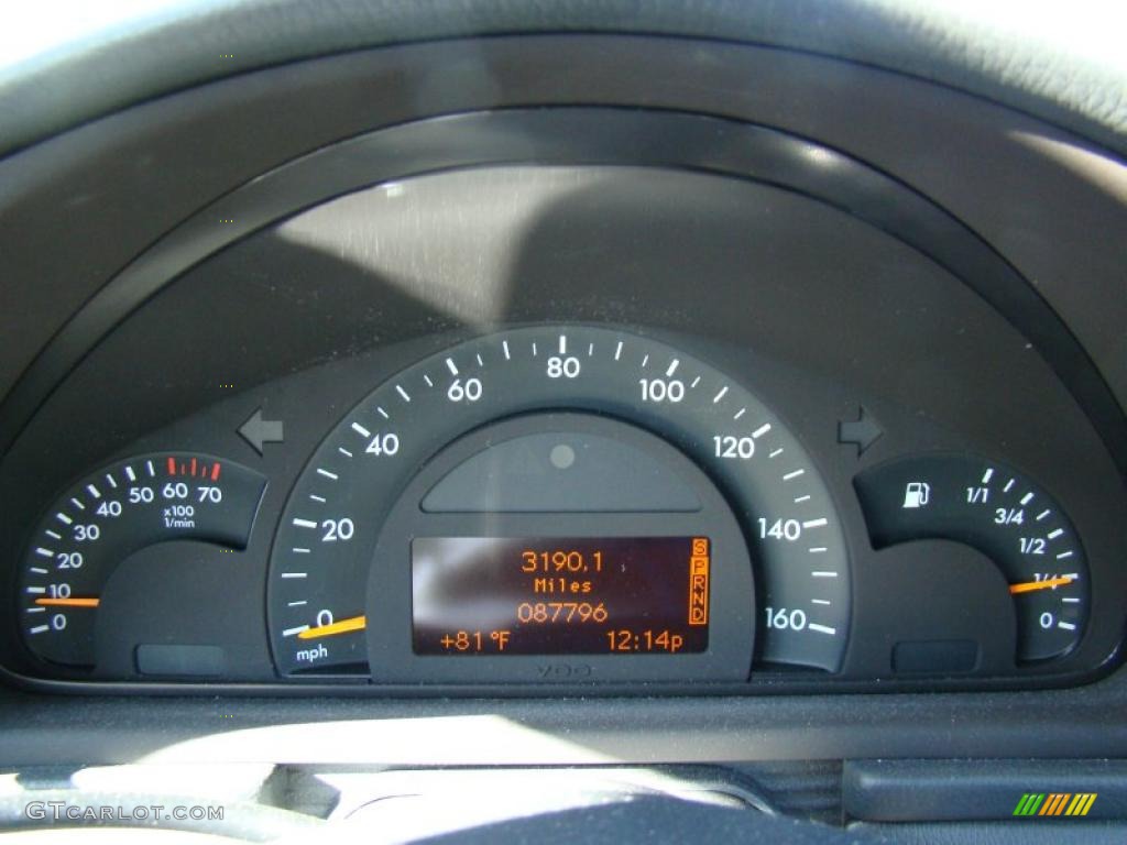 2003 Mercedes-Benz C 320 4Matic Sport Sedan Gauges Photo #40412860