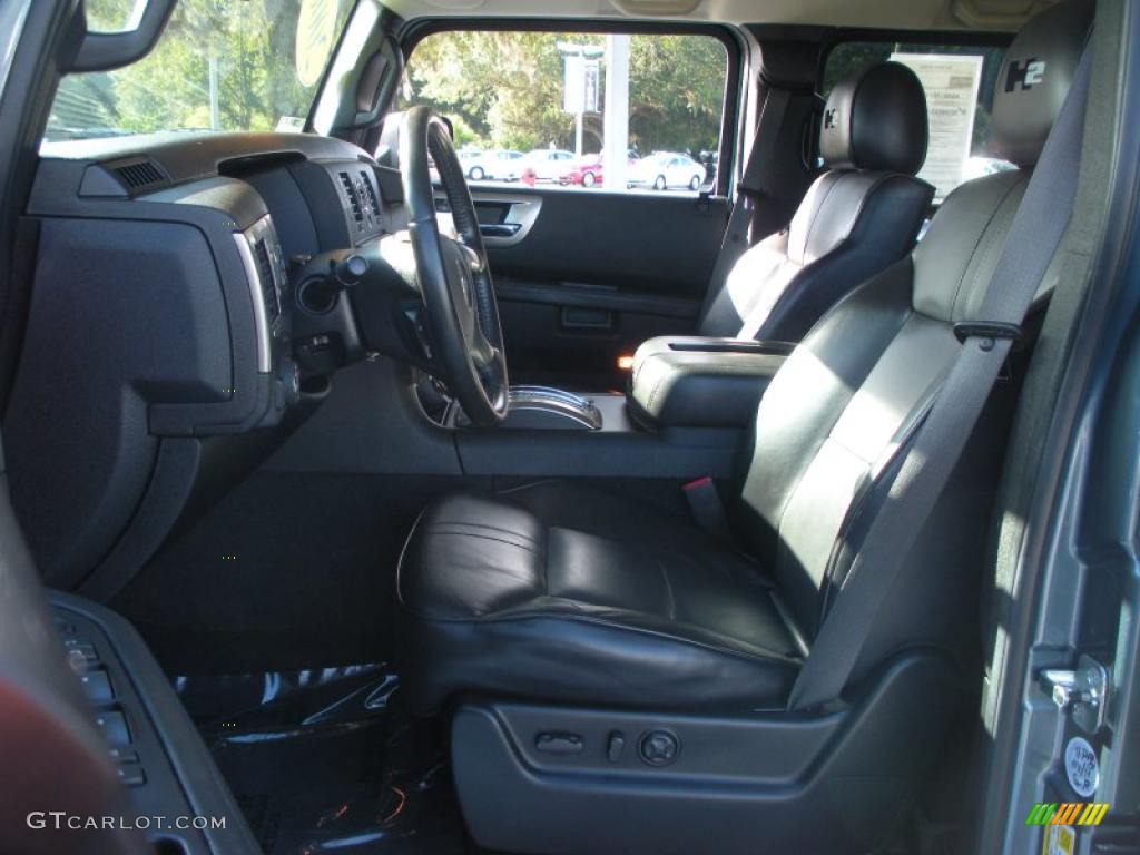 Ebony Black Interior 2008 Hummer H2 SUV Photo #40413832