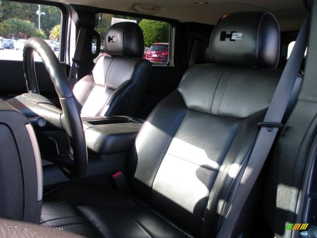 Ebony Black Interior 2008 Hummer H2 SUV Photo #40413848