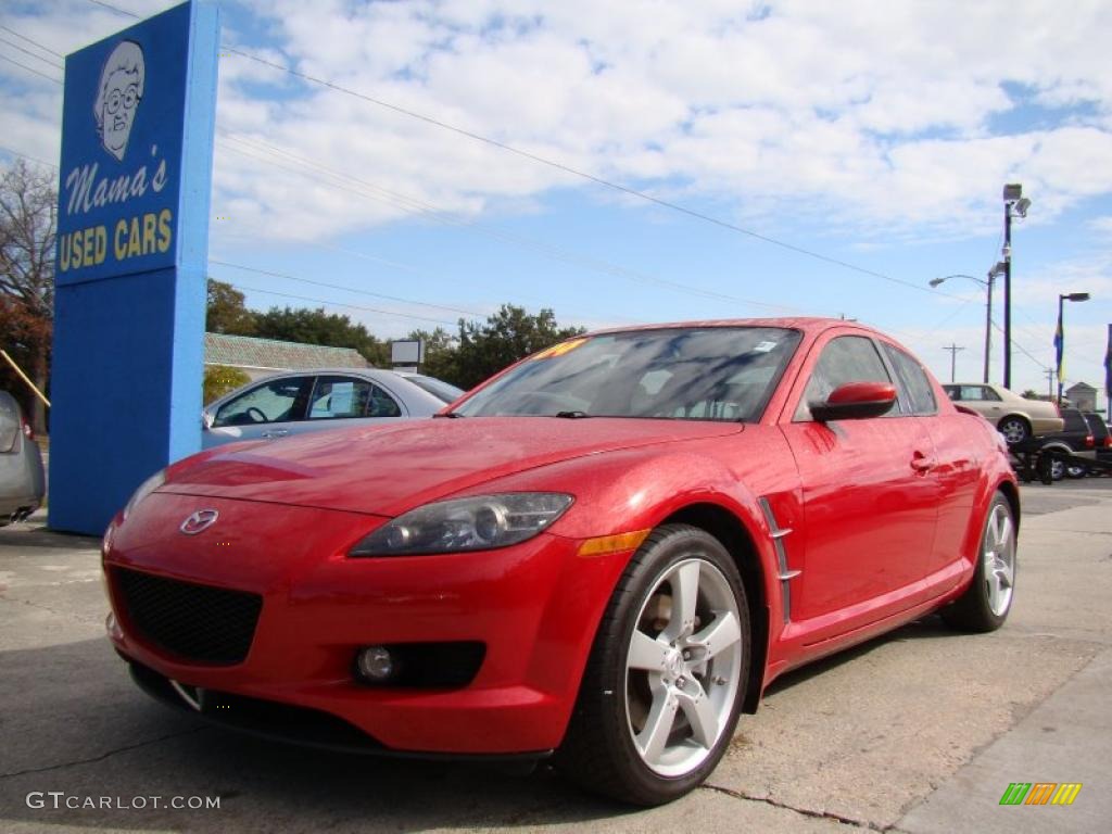 2004 RX-8 Grand Touring - Velocity Red Mica / Black/Red photo #4