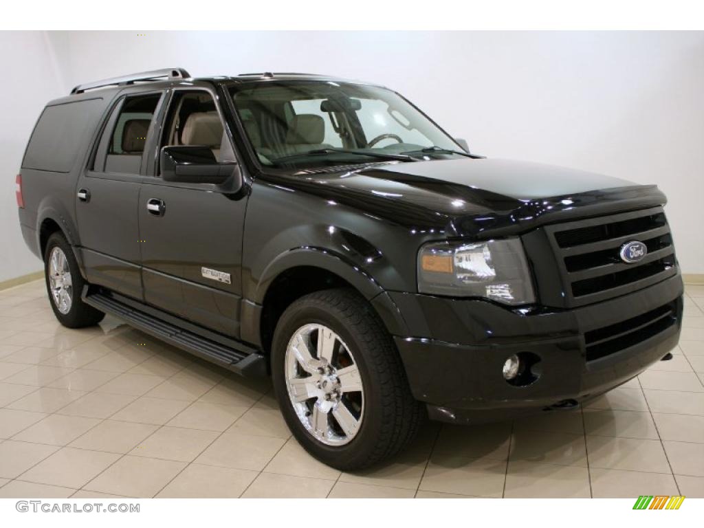 2007 Expedition EL Limited 4x4 - Black / Camel photo #1