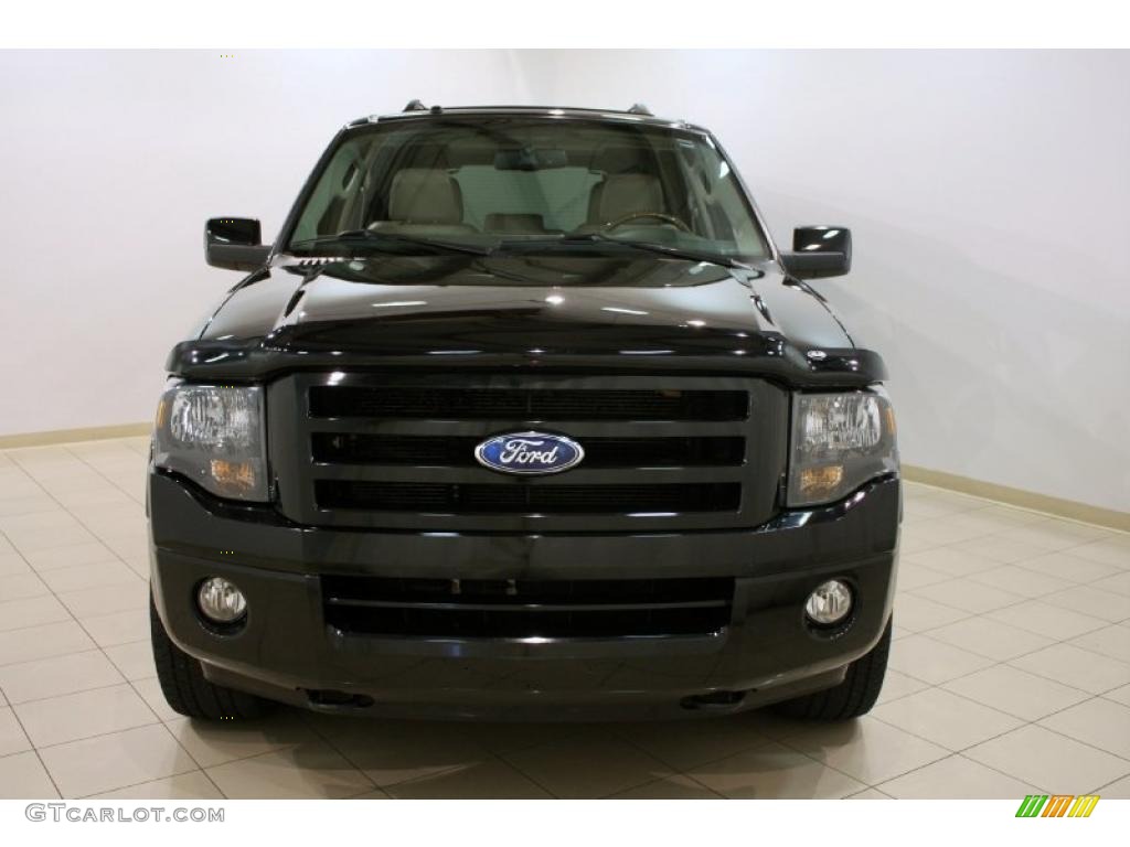 2007 Expedition EL Limited 4x4 - Black / Camel photo #2