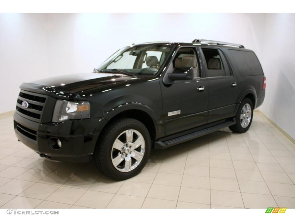 2007 Expedition EL Limited 4x4 - Black / Camel photo #3