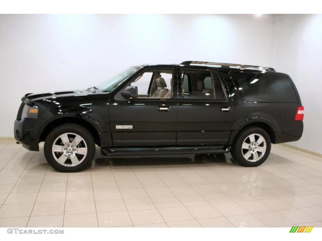 2007 Expedition EL Limited 4x4 - Black / Camel photo #4