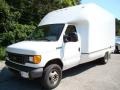 2007 Oxford White Ford E Series Cutaway E350 Commercial Moving Truck  photo #1