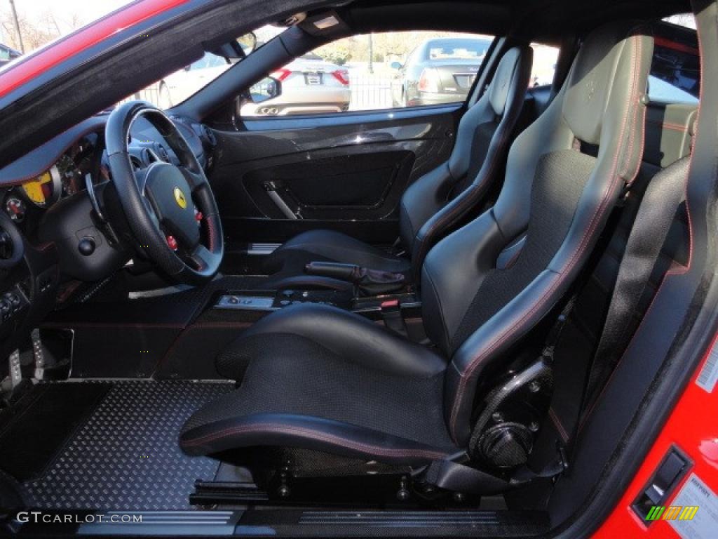 Black Interior 2008 Ferrari F430 Scuderia Coupe Photo #40415120