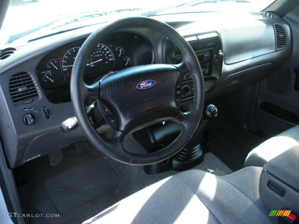 Dark Graphite Interior 2001 Ford Ranger XLT Regular Cab Photo #40415196