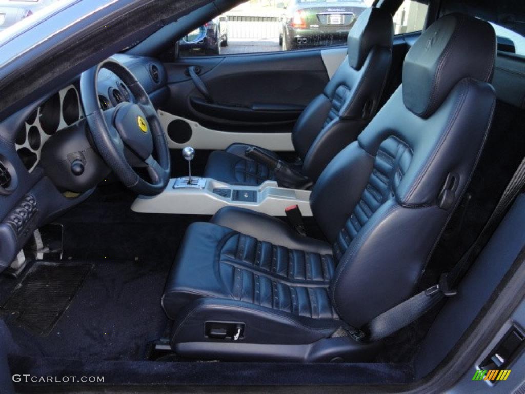 Dark Blue Interior 1999 Ferrari 360 Modena Photo #40415516