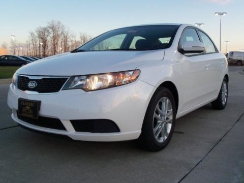 Snow White Pearl Kia Forte in 2011. Snow White Pearl