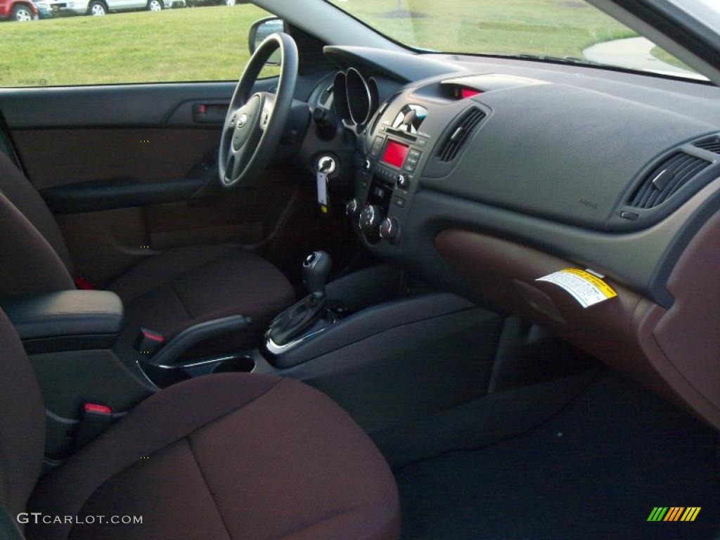 2011 Kia Forte EX Coffee Dashboard Photo #40415792