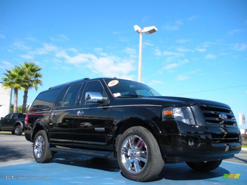 Black 2007 Ford Expedition EL Limited Exterior Photo #40416668