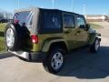 2008 Rescue Green Metallic Jeep Wrangler Unlimited Sahara 4x4  photo #6