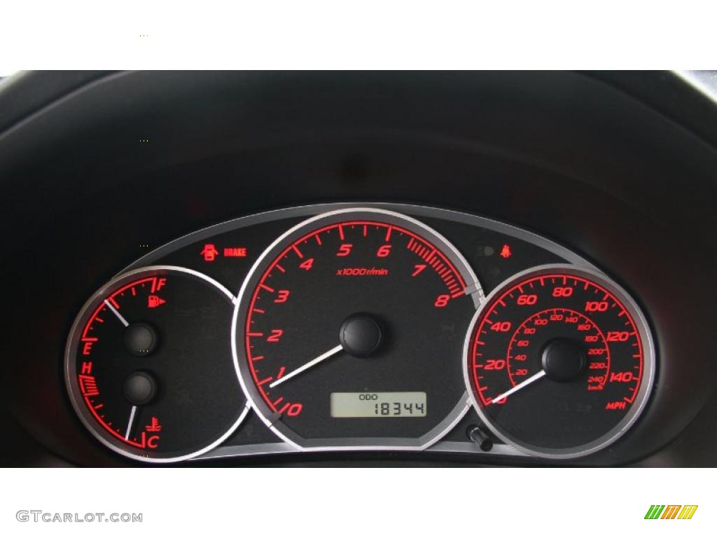 2008 Subaru Impreza WRX Sedan Gauges Photo #40417844