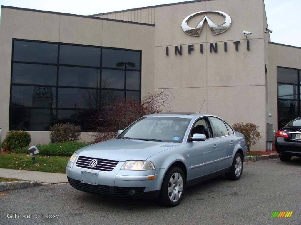 2002 Passat GLX 4Motion Sedan - Blue Silver Metallic / Black photo #1