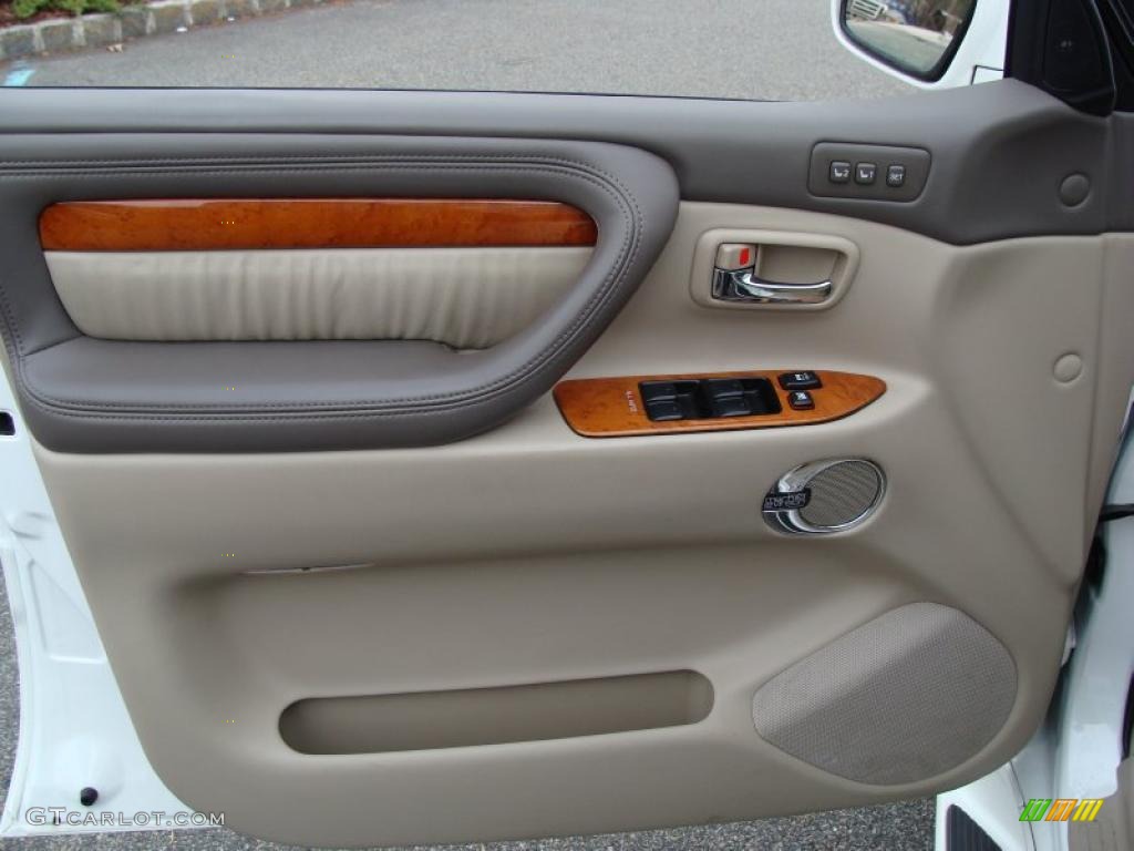 2007 Lexus LX 470 Ivory Door Panel Photo #40418632