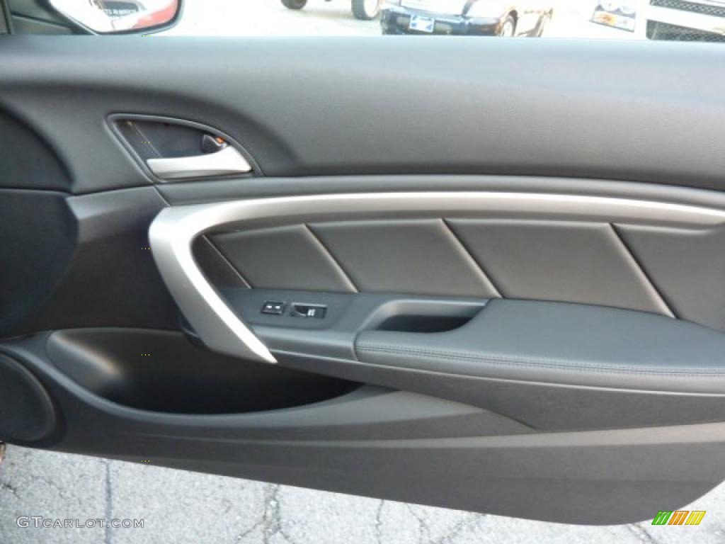2010 Honda Accord EX-L V6 Coupe Black Door Panel Photo #40419084