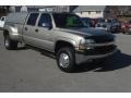 2001 Light Pewter Metallic Chevrolet Silverado 3500 LS Crew Cab 4x4 Dually  photo #29