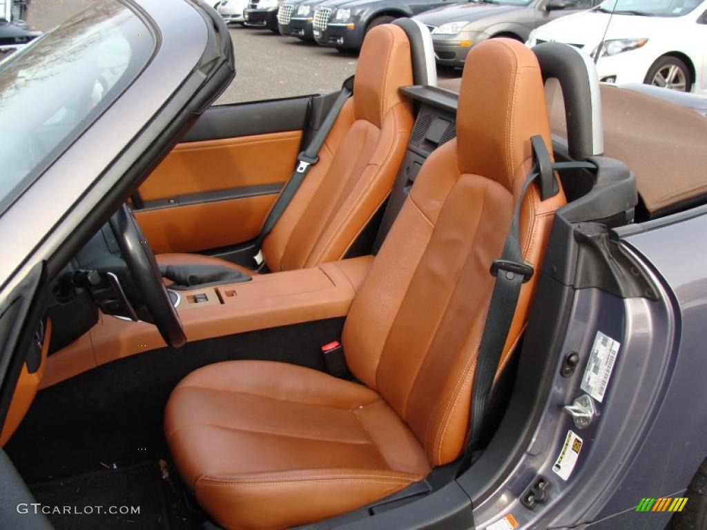 2006 MX-5 Miata Grand Touring Roadster - Galaxy Gray Metallic / Tan photo #10