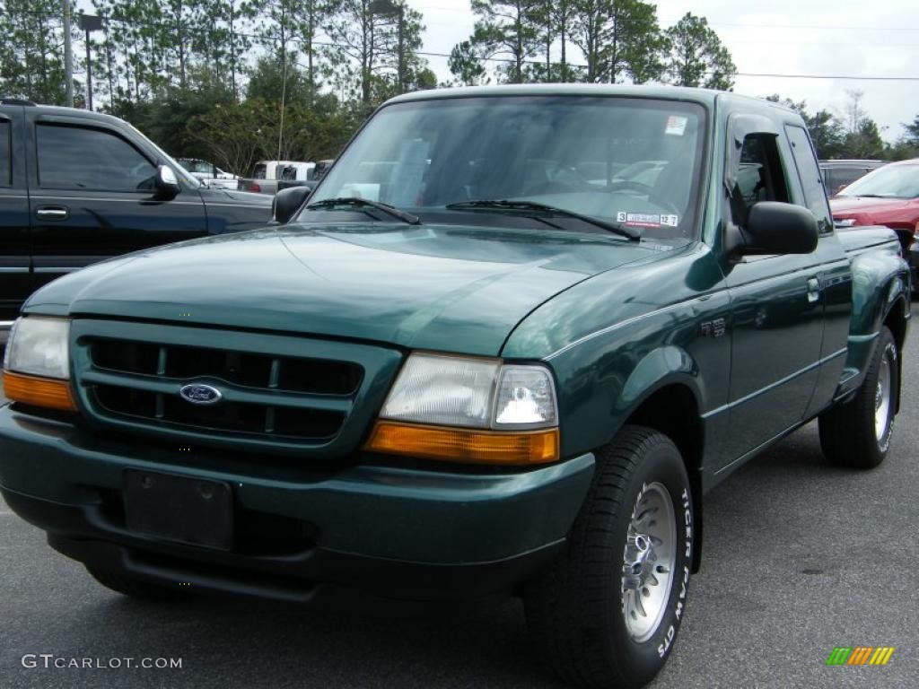 1999 Ranger Sport Extended Cab - Amazon Green Metallic / Medium Graphite photo #1