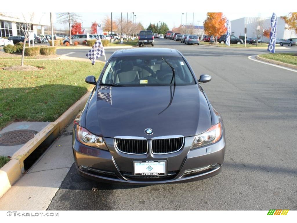 2008 3 Series 328xi Sedan - Sparkling Graphite Metallic / Black photo #1