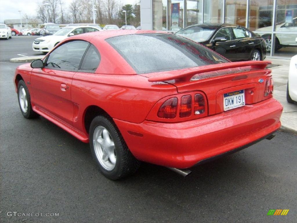 1996 Mustang GT Coupe - Rio Red / Black photo #3