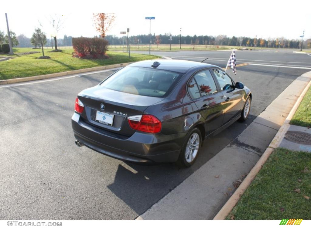 2008 3 Series 328xi Sedan - Sparkling Graphite Metallic / Black photo #6