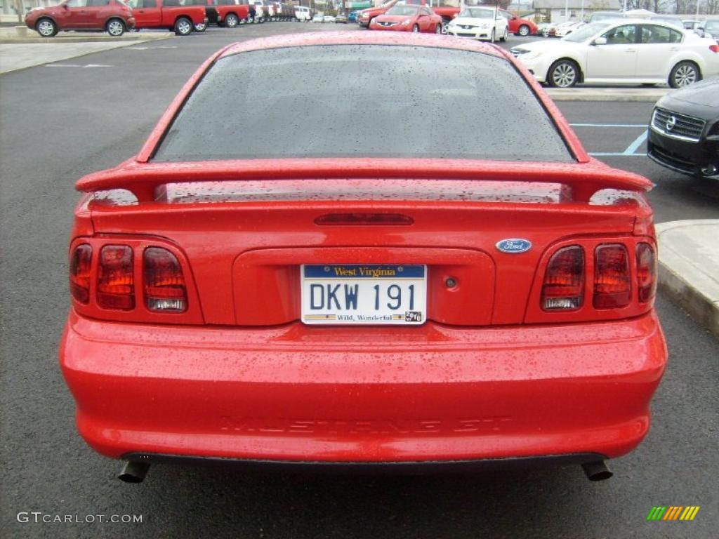 1996 Mustang GT Coupe - Rio Red / Black photo #4