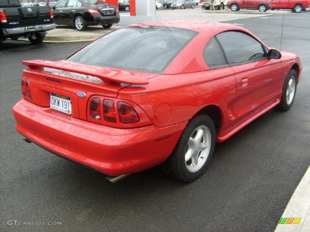 1996 Mustang GT Coupe - Rio Red / Black photo #5