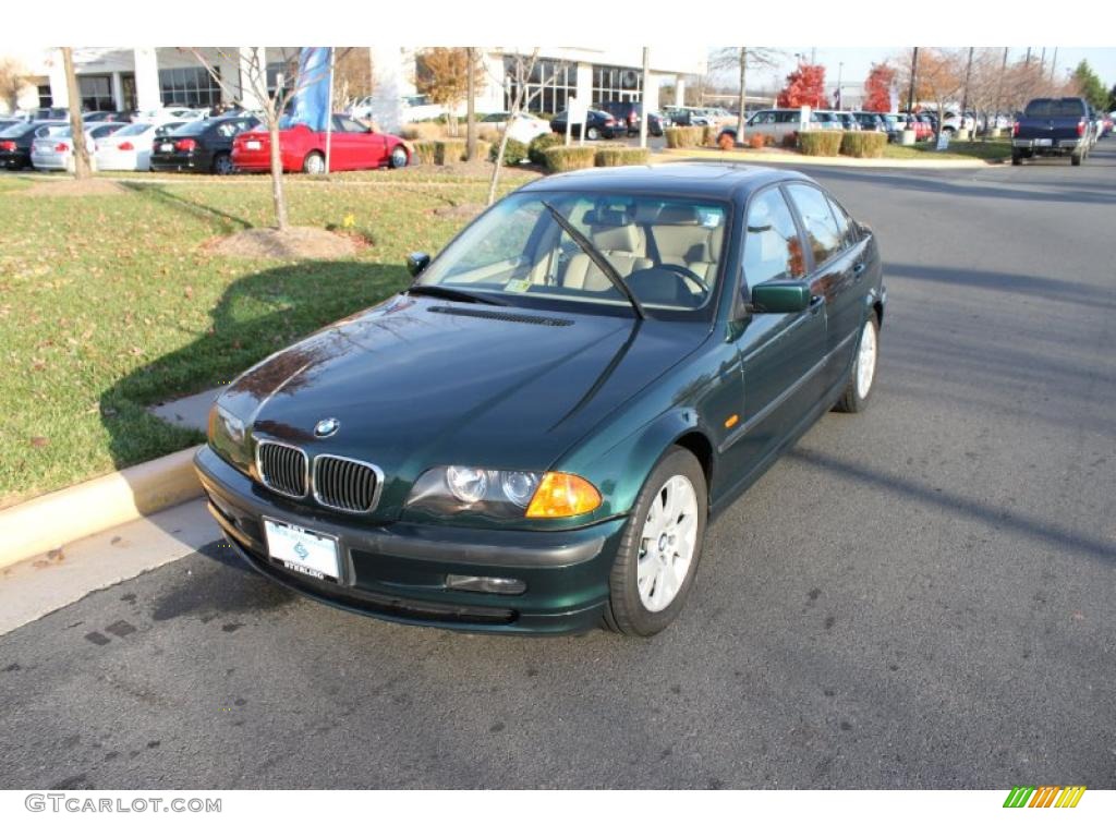 1999 3 Series 323i Sedan - Fern Green Metallic / Sand photo #2