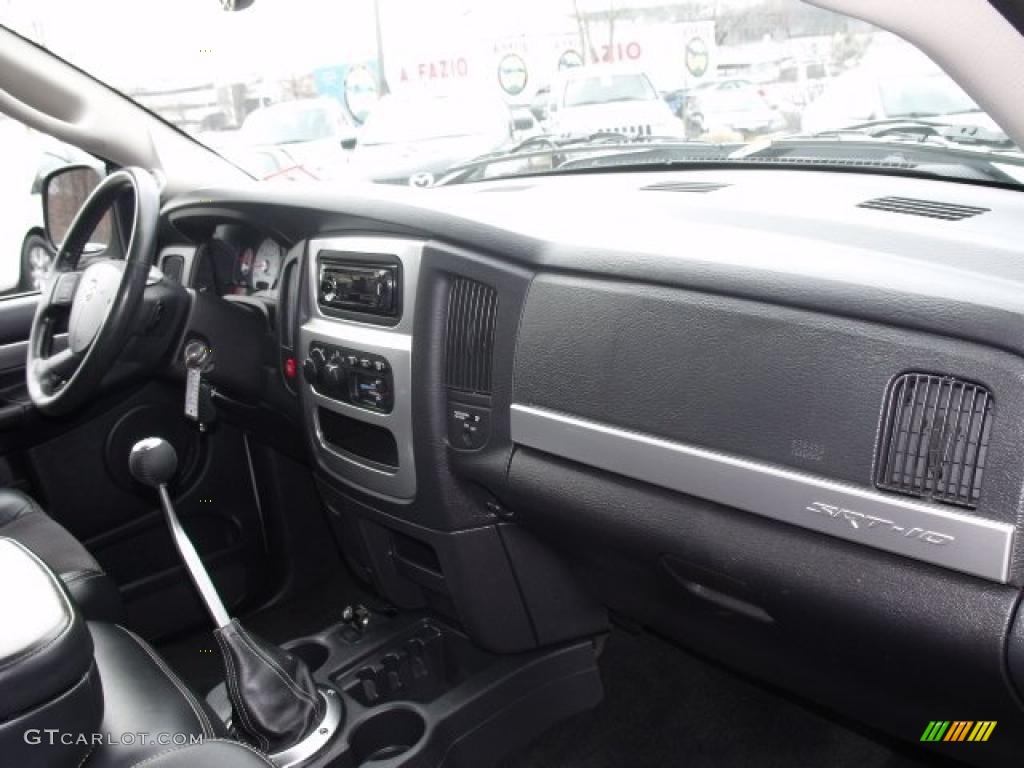 2005 Dodge Ram 1500 SRT-10 Regular Cab Dark Slate Gray Dashboard Photo #40424024