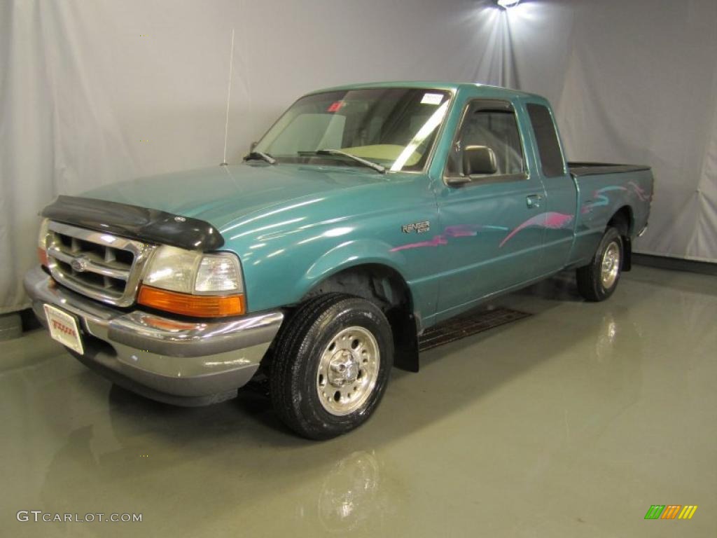 1998 Ranger XLT Extended Cab - Pacific Green Metallic / Medium Prairie Tan photo #1