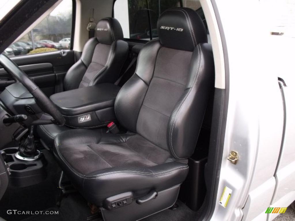 Dark Slate Gray Interior 2005 Dodge Ram 1500 SRT-10 Regular Cab Photo #40424144