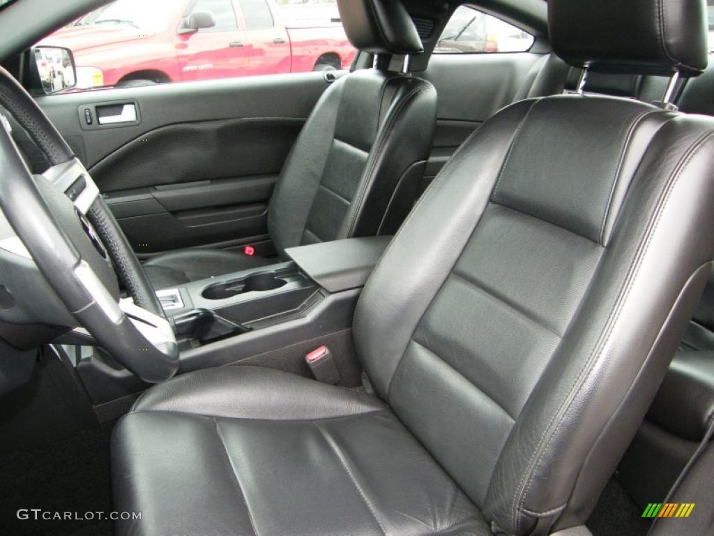 2007 Mustang V6 Premium Coupe - Black / Dark Charcoal photo #15