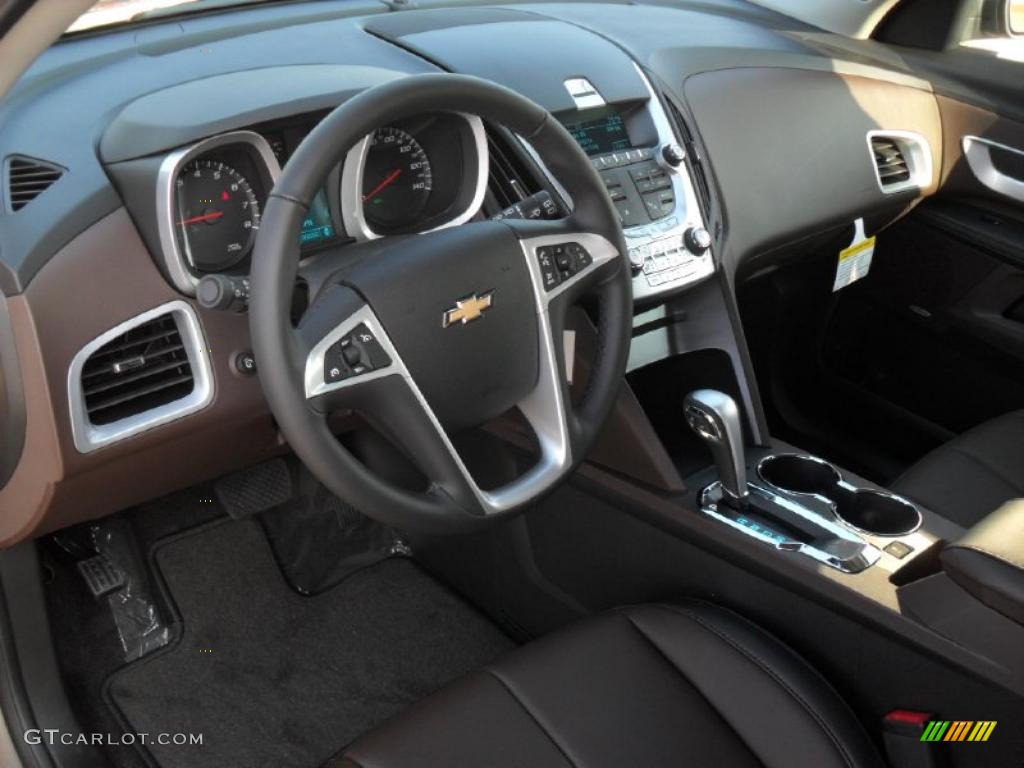 Brownstone/Jet Black Interior 2011 Chevrolet Equinox LT Photo #40426760