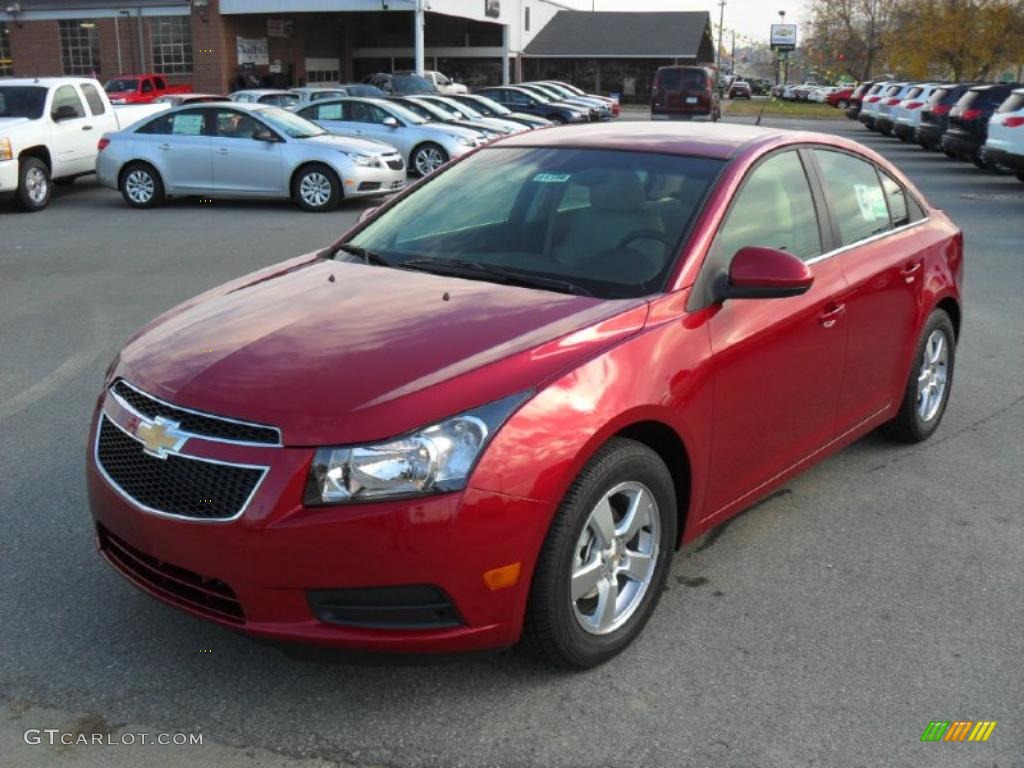 Crystal Red Metallic Tintcoat 2011 Chevrolet Cruze LT Exterior Photo #40427176