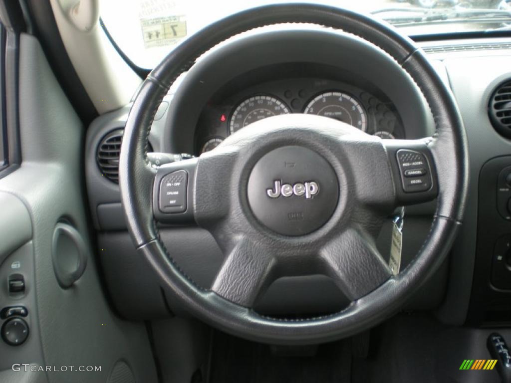 2007 Jeep Liberty Sport 4x4 Medium Slate Gray Steering Wheel Photo #40429160