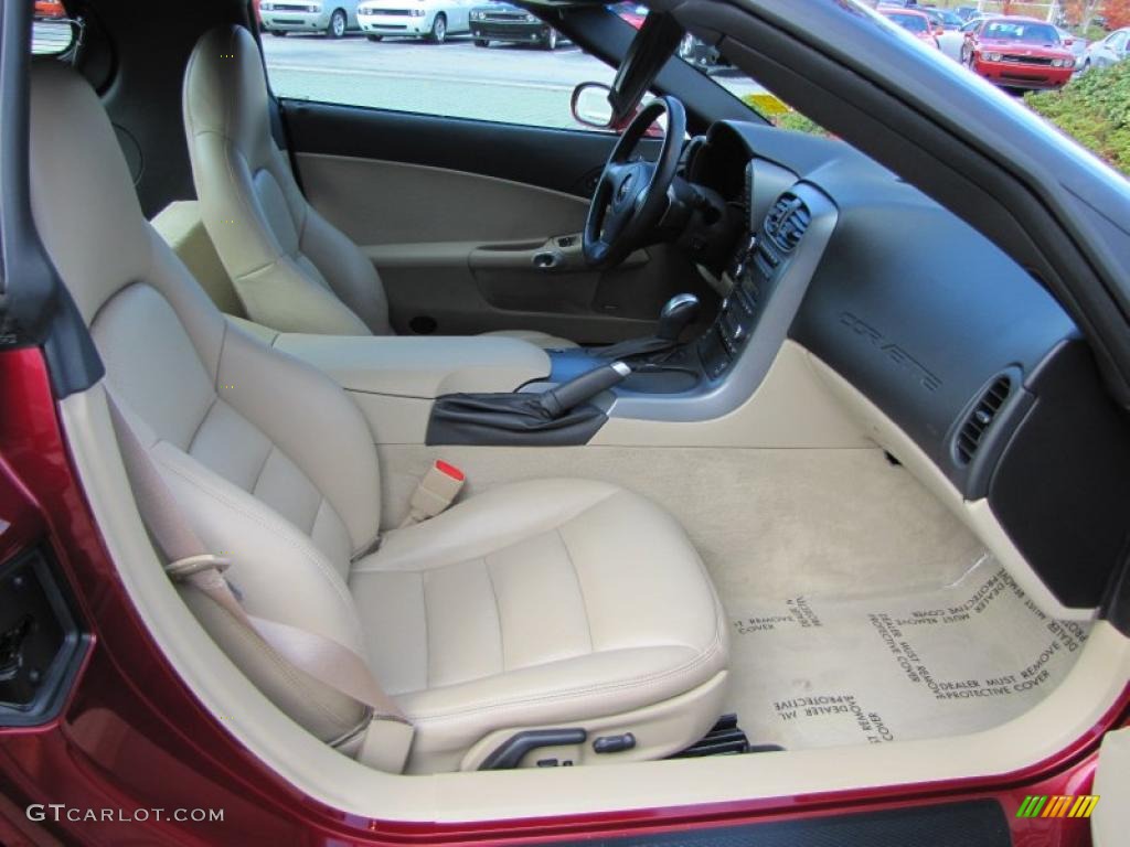 Cashmere Beige Interior 2006 Chevrolet Corvette Coupe Photo