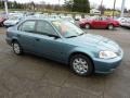 1999 Iced Teal Pearl Honda Civic LX Sedan  photo #6