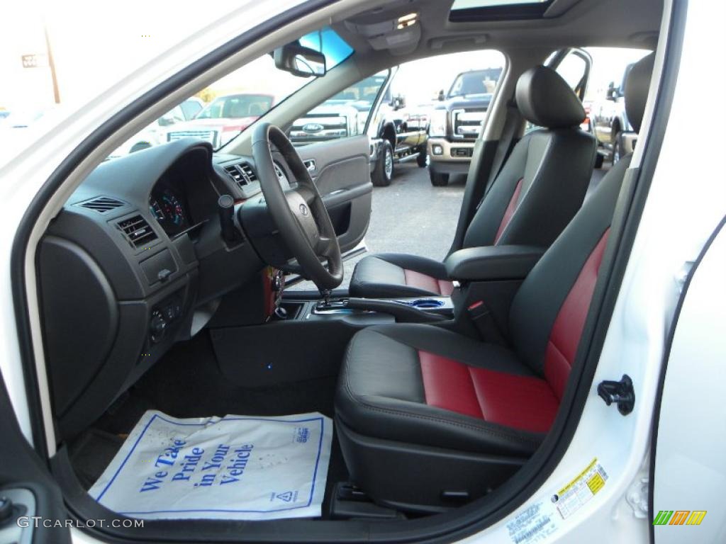 Sport Red/Charcoal Black Interior 2011 Ford Fusion Sport Photo #40432140