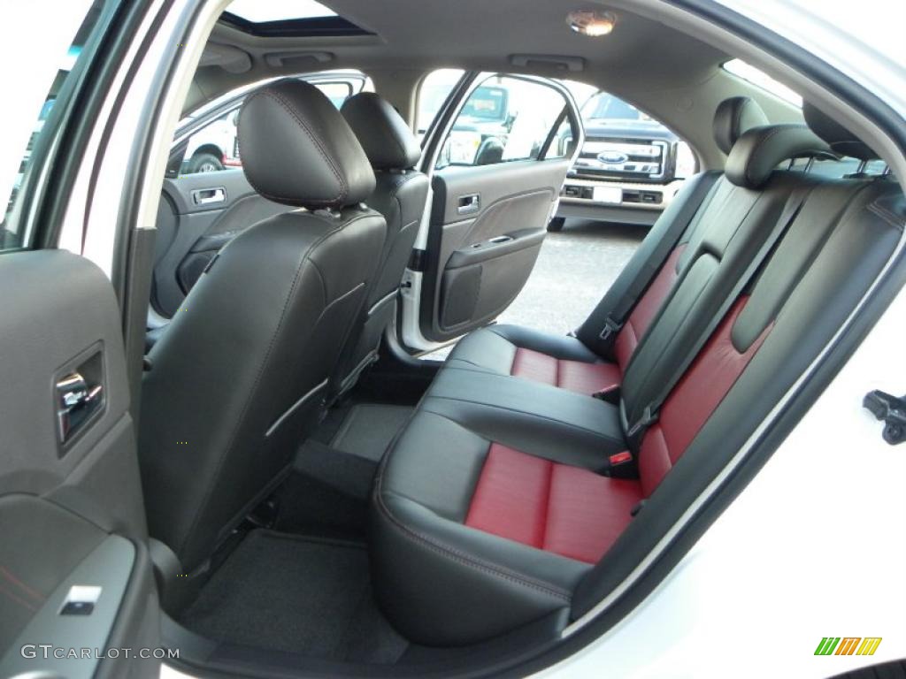Sport Red/Charcoal Black Interior 2011 Ford Fusion Sport Photo #40432156