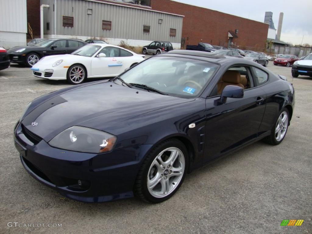 2006 Tiburon GT Limited - Moonlit Blue Metallic / Beige photo #2
