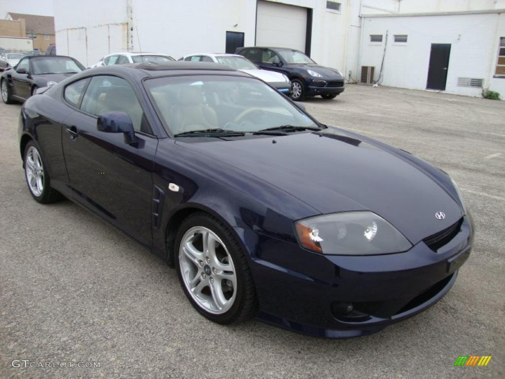 2006 Tiburon GT Limited - Moonlit Blue Metallic / Beige photo #4