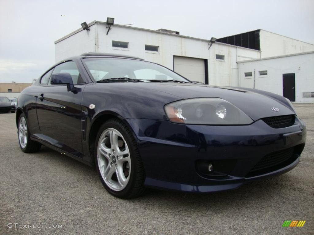 2006 Tiburon GT Limited - Moonlit Blue Metallic / Beige photo #5