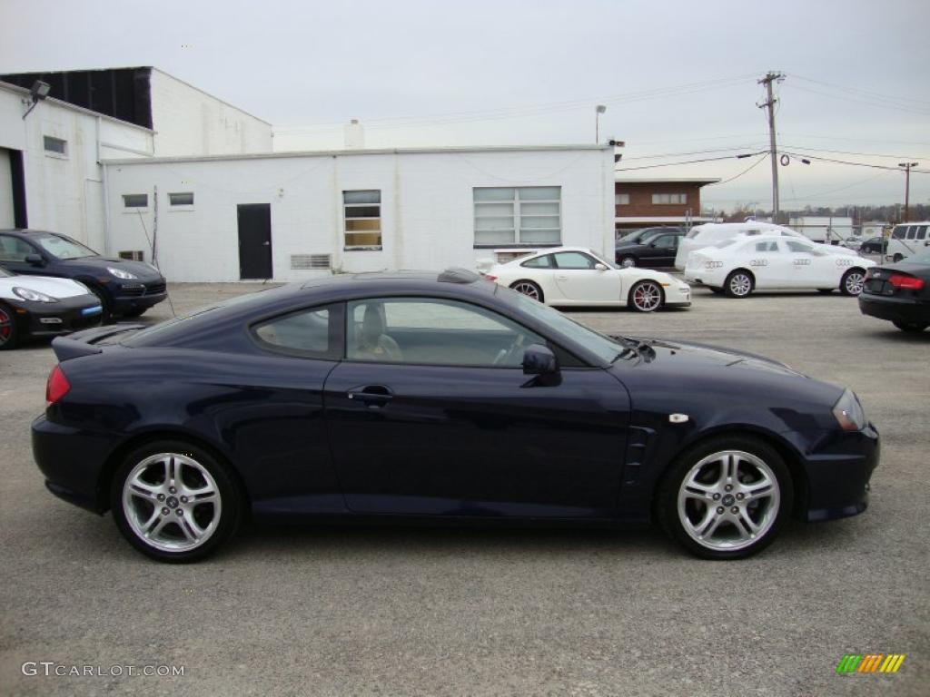2006 Tiburon GT Limited - Moonlit Blue Metallic / Beige photo #7