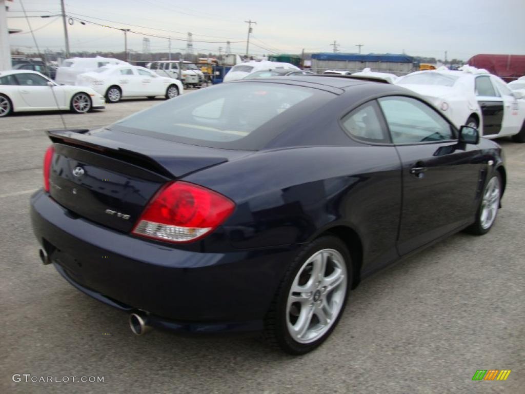2006 Tiburon GT Limited - Moonlit Blue Metallic / Beige photo #8